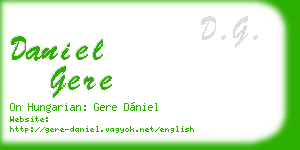 daniel gere business card