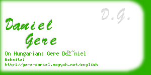 daniel gere business card
